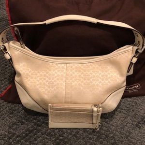 Authentic coach bag and card case
